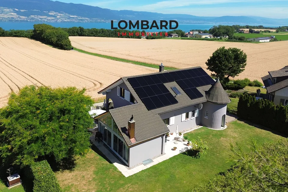 Spacieuse villa individuelle avec vue sur le lac de Neuchâtel