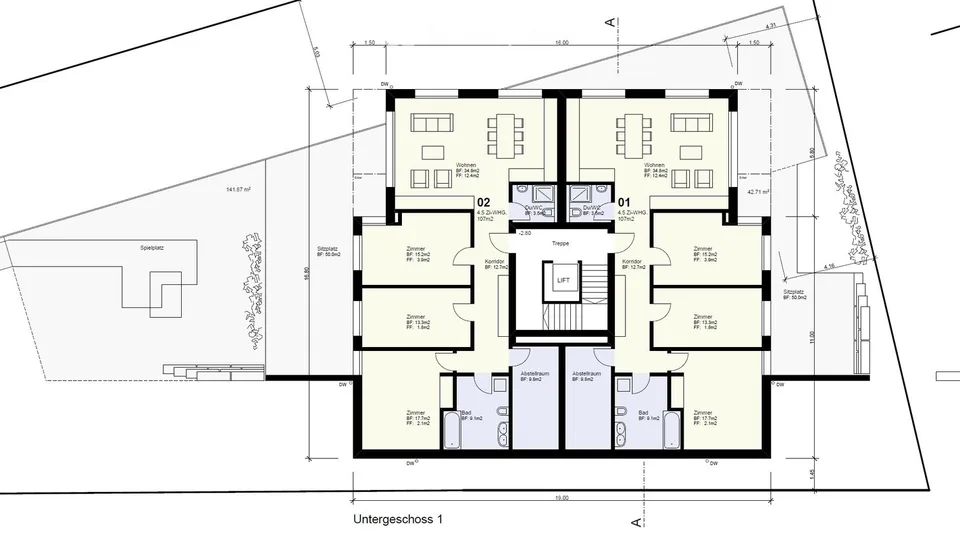 Nouvelle construction d'un appartement en propriété de 4,5 pièces
