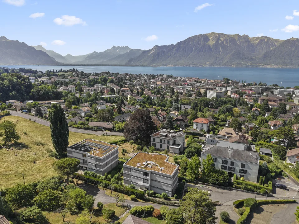 Élégant attique de 3,5 pièces avec vue sur le lac à Vevey