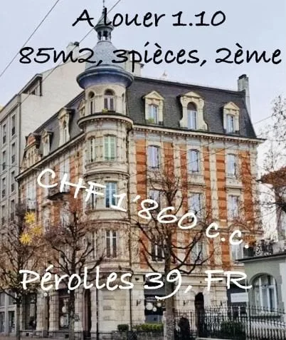 Spacieux logement dans immeuble d'exception à Fribourg