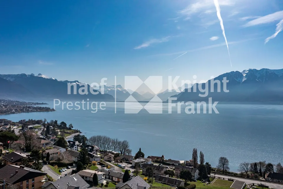 Einzelvilla mit 5.5 Zimmern zu bauen, mit atemberaubendem Blick auf den See, zum Verkauf in Corseaux