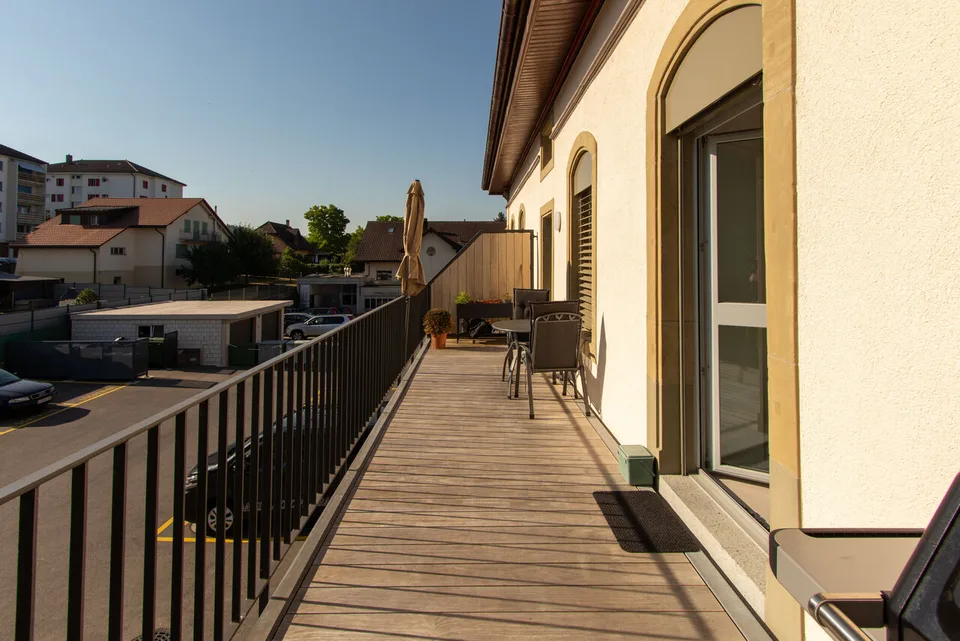Schöne 3-Zimmer-Wohnung mit Balkon in Courtepin