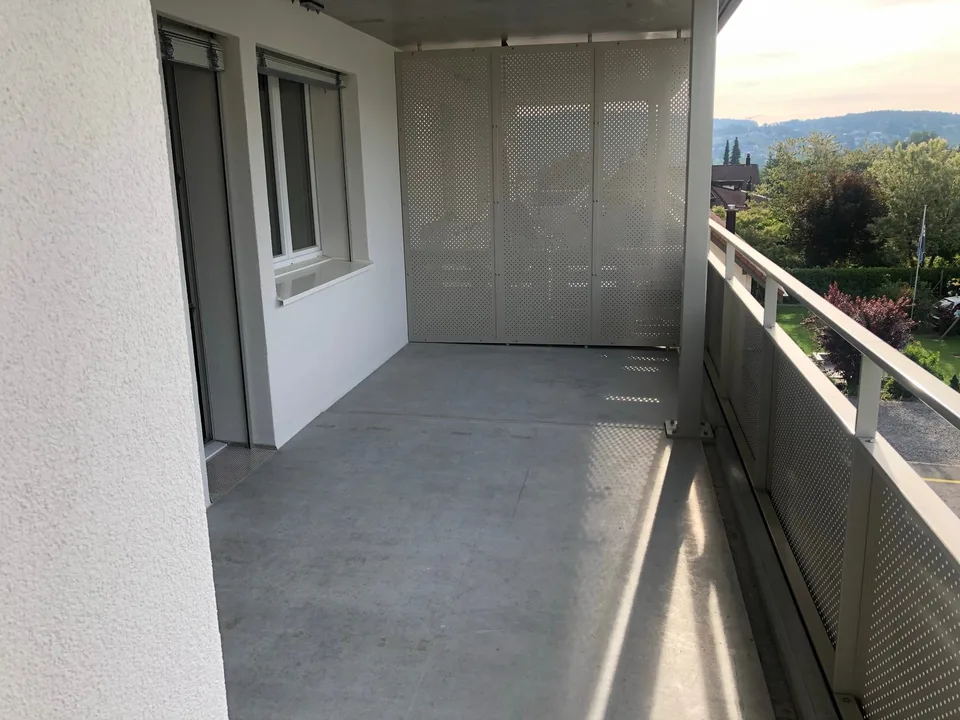 2019 renovierte 3 1/2 Zi-Wohnung mit grossem Balkon und Weitsicht