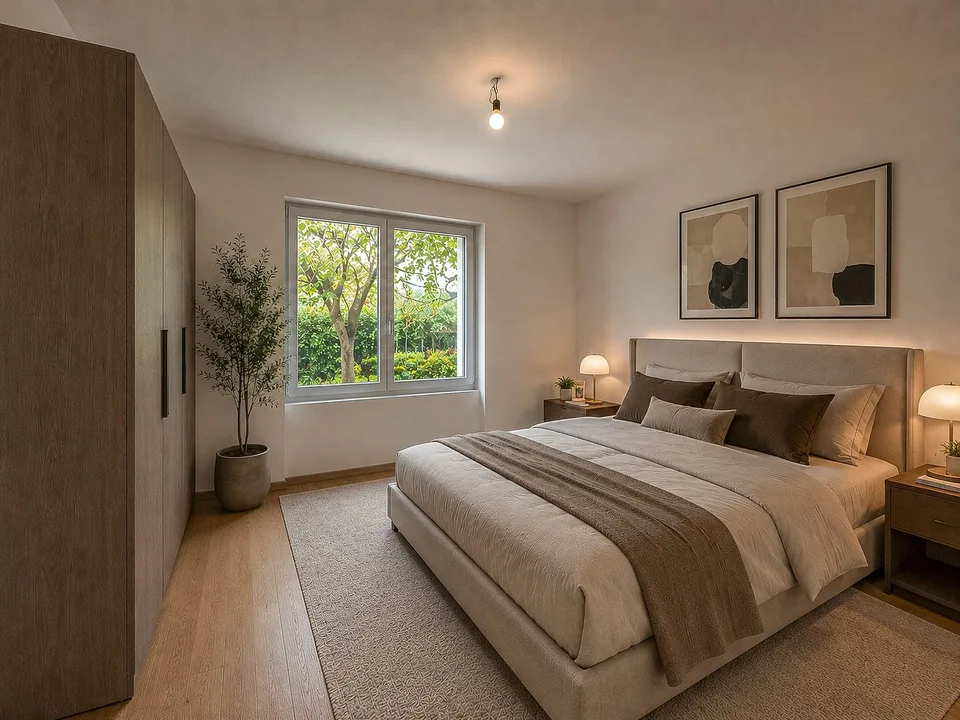 Appartement moderne 3.5 pièces avec vue sur le lac, construction neuve à Massagno
