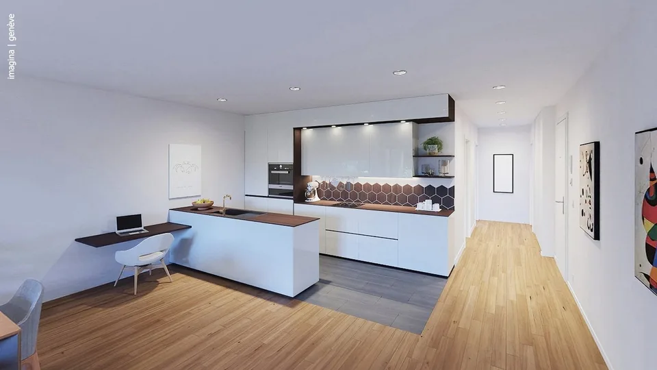 Wohnung mit 5.5 Zimmern und Balkon von über 54 m²