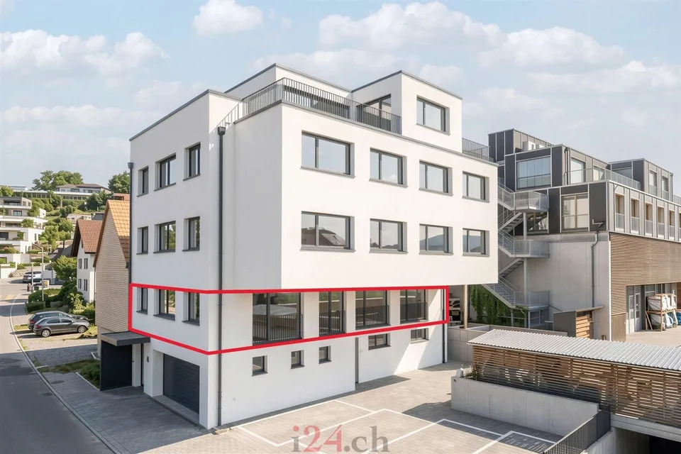 Lichtdurchflutete Gewerbefläche im 1. OG - Innenausbau durch Mieter