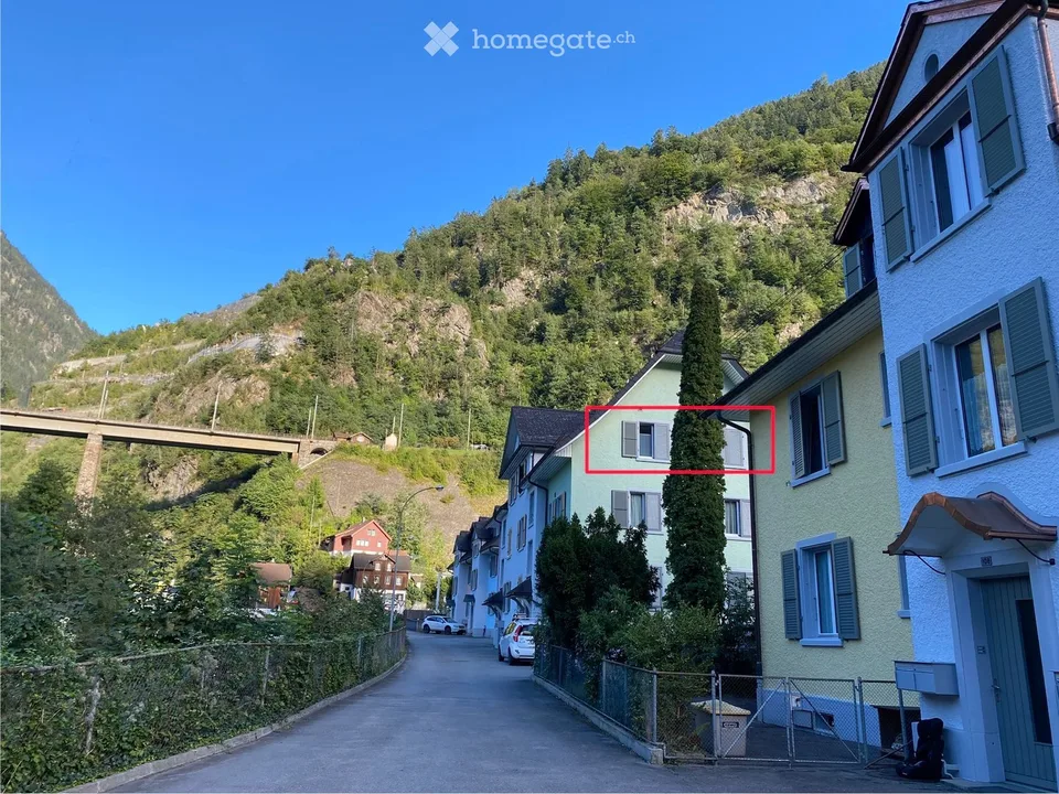 Appartement charmant de 4 pièces avec panorama montagnard à Amsteg