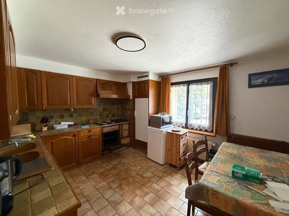 Wohnung mit 3.5 Zimmern in Evolène, Balkon und herrlicher Blick