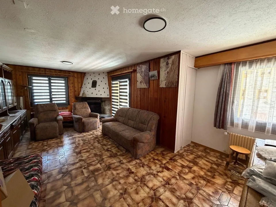 Wohnung mit 3.5 Zimmern in Evolène, Balkon und herrlicher Blick