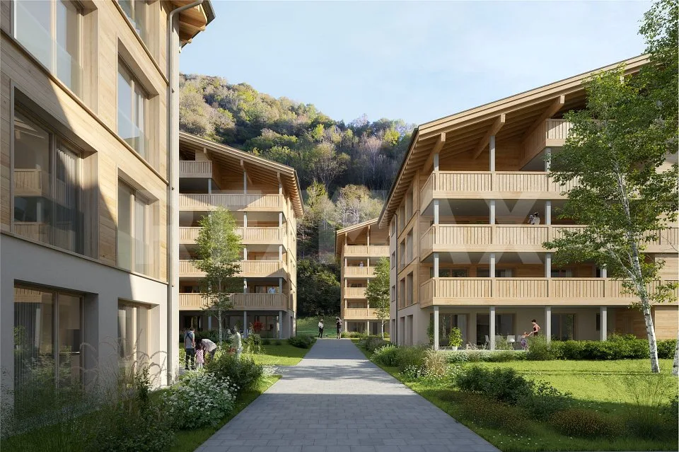 Energy-efficient living Garglas.ch: 3½-room apartment C8 with a share of solar power