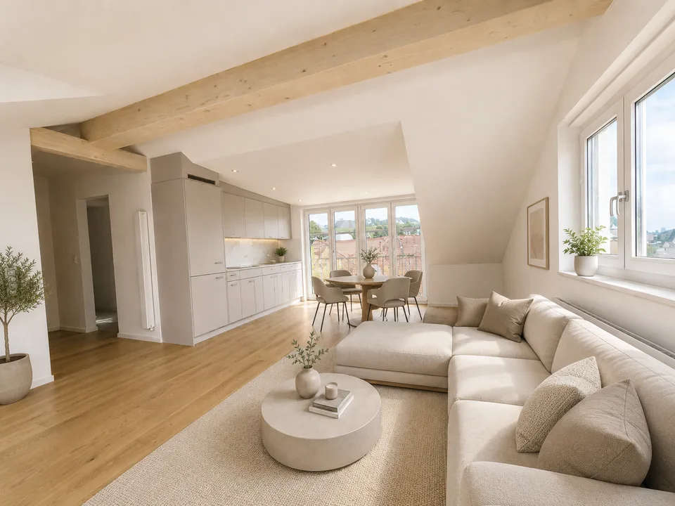 Erstvermietung – Exklusive Dachwohnung an sonniger und zentraler Lage in Schmerikon