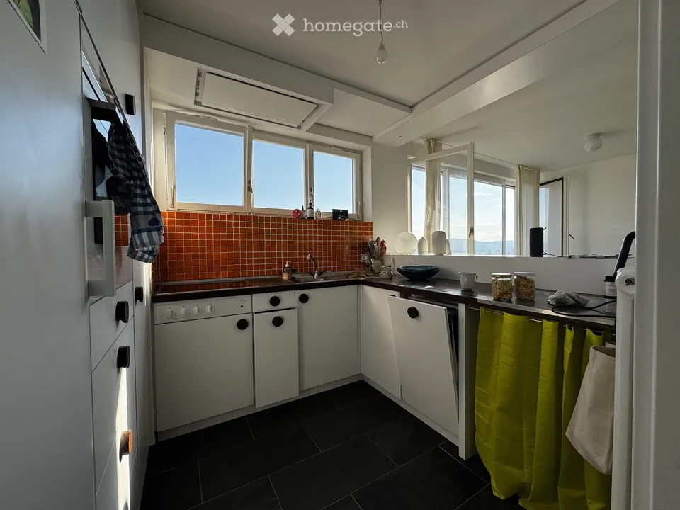 Delizioso appartamento di 2,5 locali con vista sulla città a Zürich-Albisrieden