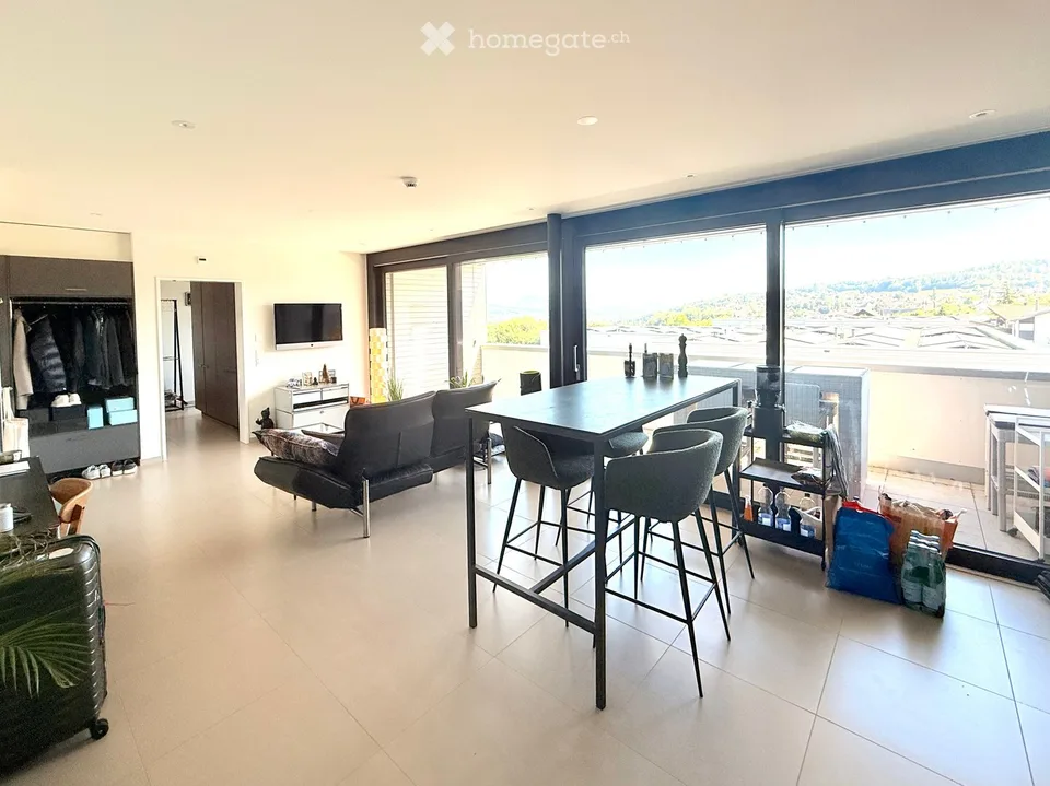 Appartement moderne de 2,5 pièces avec vue lac de rêve à Beinwil am See