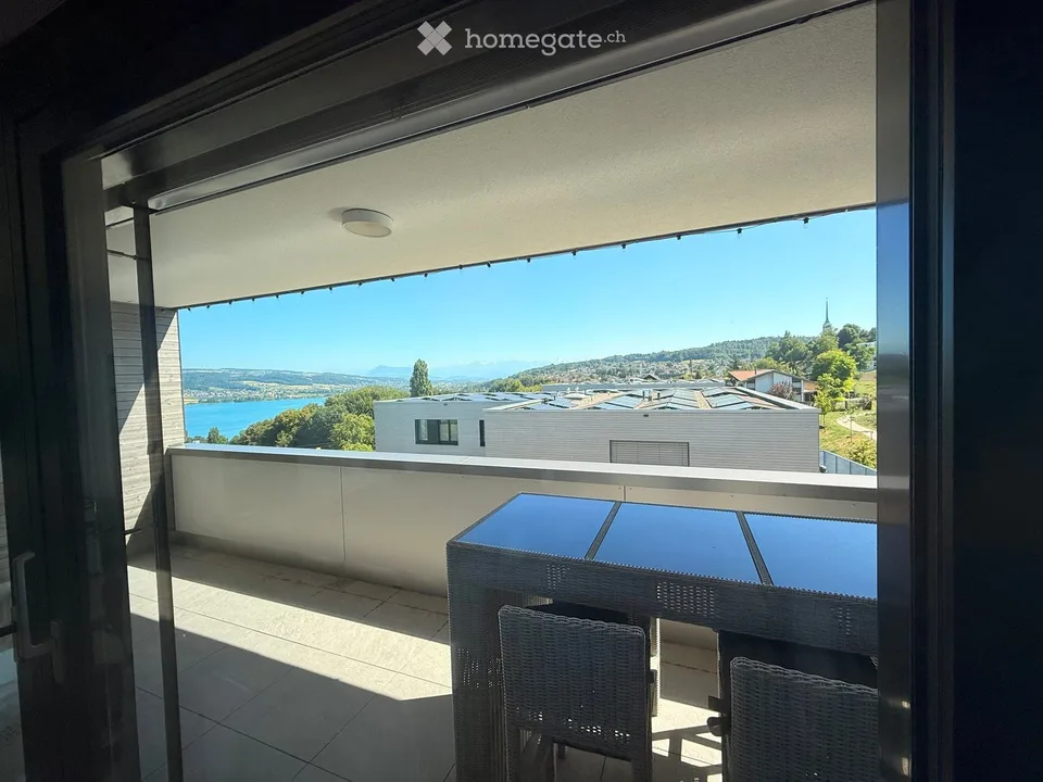 Appartement moderne de 2,5 pièces avec vue lac de rêve à Beinwil am See