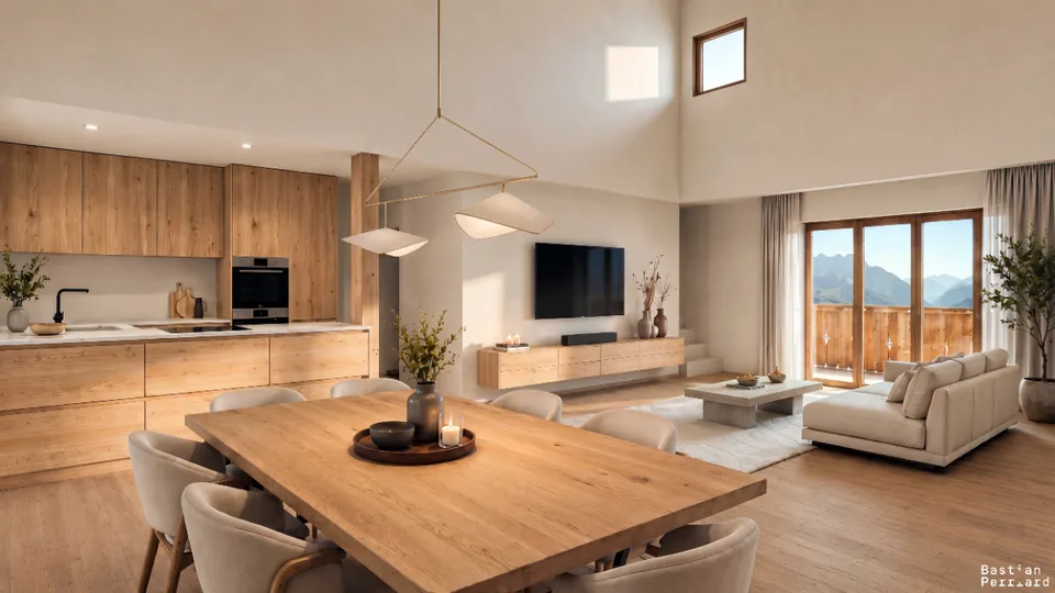 Exklusive Gelegenheit: neues Blockhaus mit unverbauter Sicht