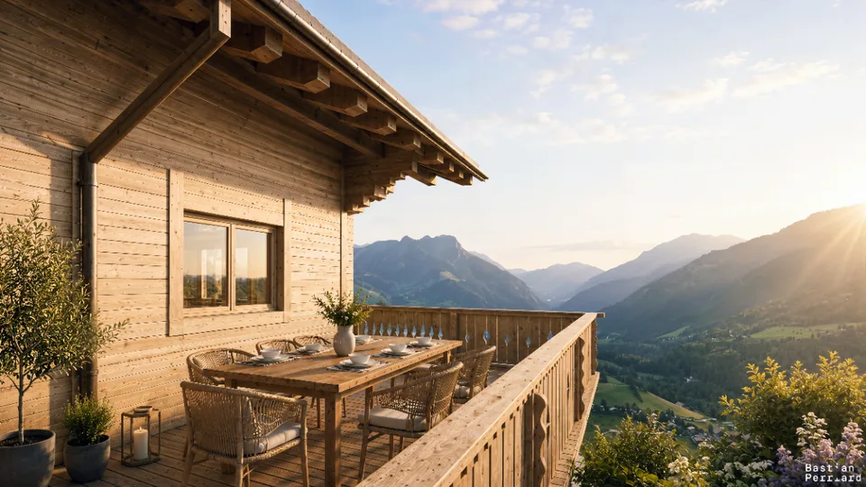 Opportunité exclusive : chalet neuf en madrier avec vue dégagée