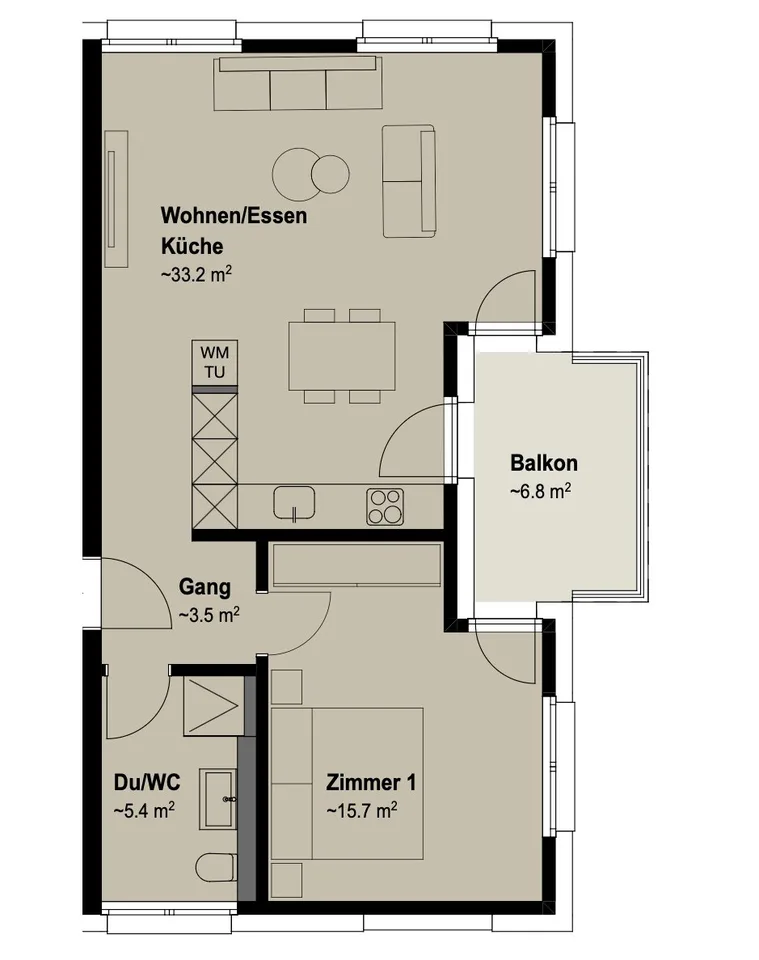 Projet de construction neuve – appartement 2,5 pièces à louer