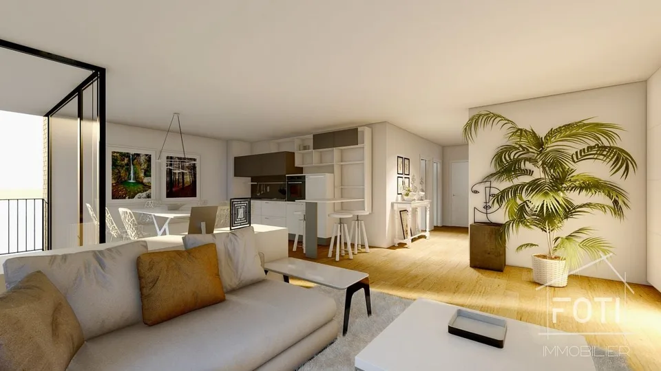Appartement de 4,5 pièces avec terrasse.