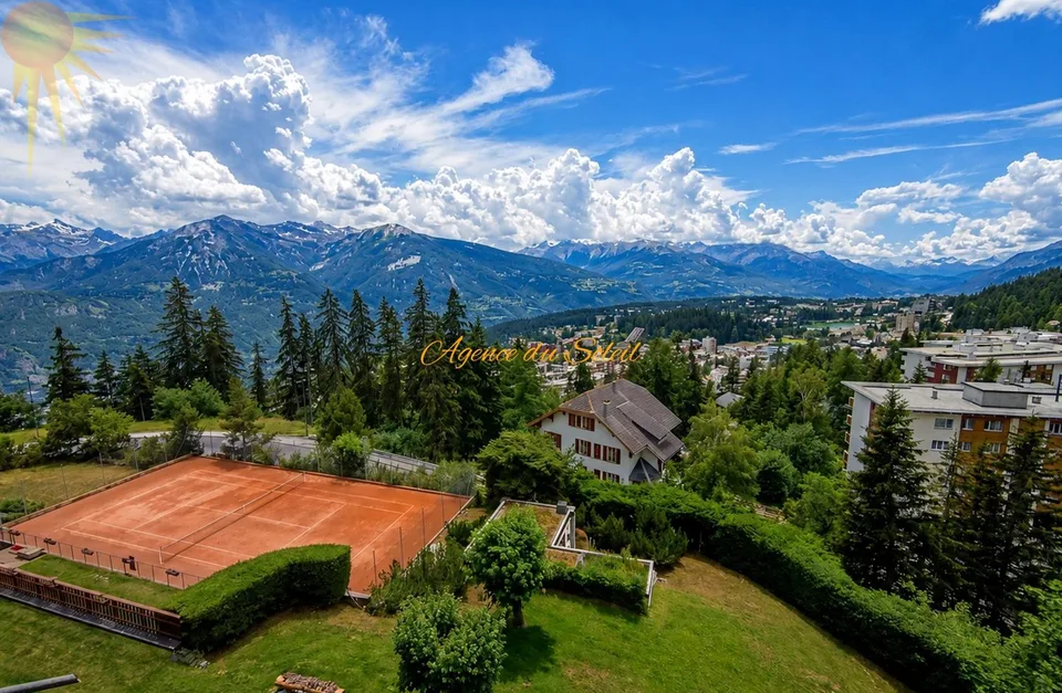 À louer au mois ou à la saison d'été: ce merveilleux 4.5 pièces à proximité des remontées mécaniques du Signal à Montana !