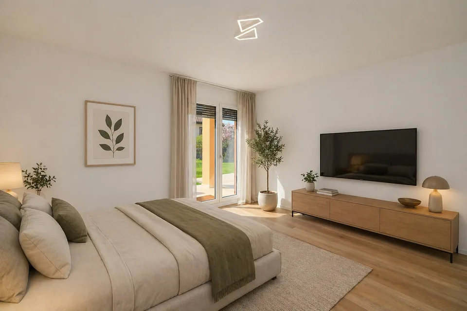 Luminoso Appartamento con Giardino Privato a Cureglia