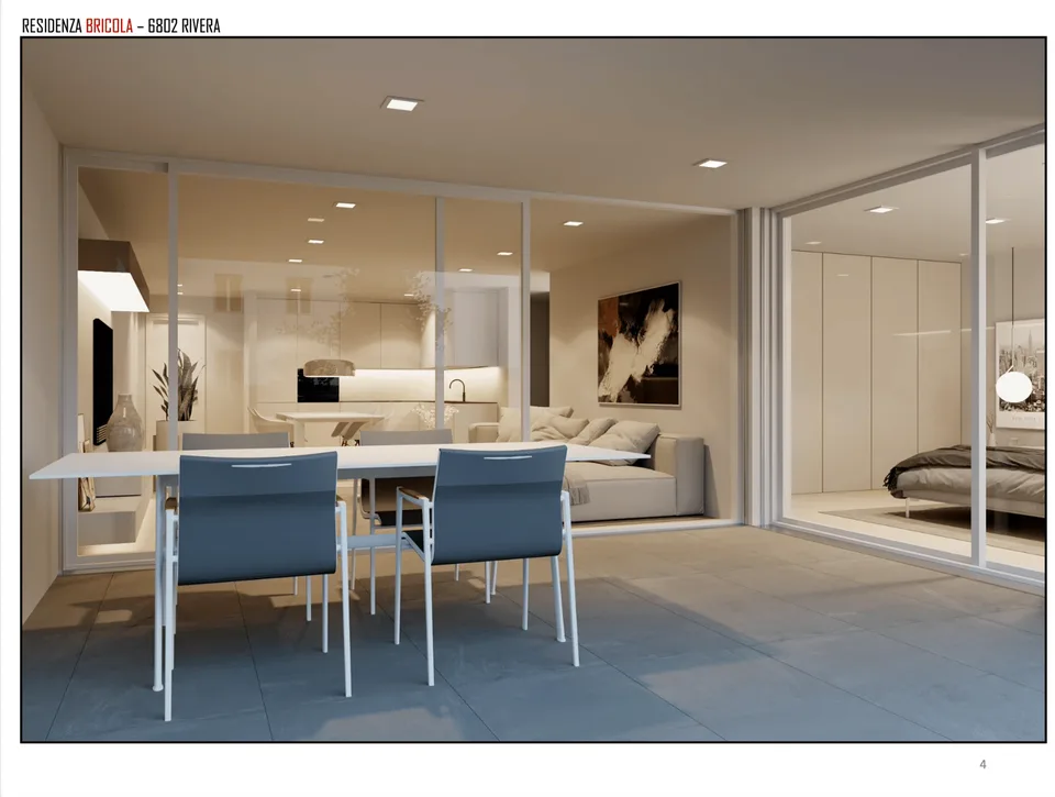 Moderno e luminoso appartamento 3 locali di nuova costruzione a Rivera