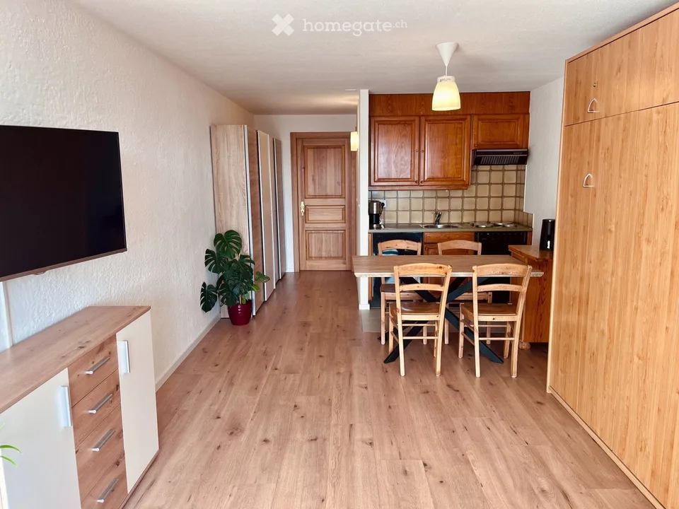 Appartamento 2,5 locali, grande terrazza, centro di Villars