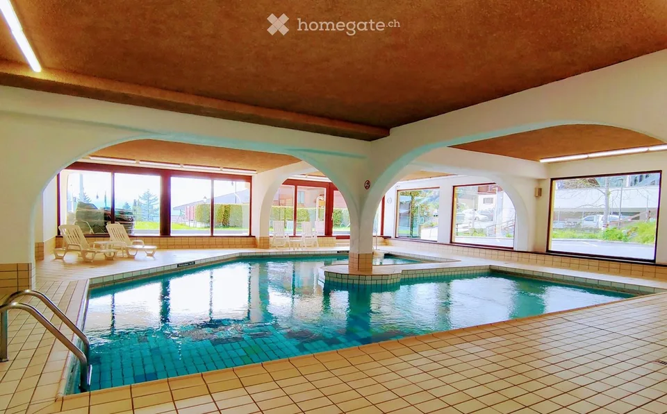 Appartamento 2,5 locali, grande terrazza, centro di Villars