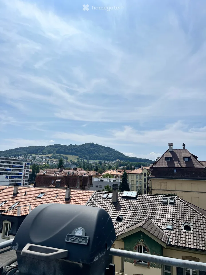 Helles WG-Zimmer mit privater Dachterrasse