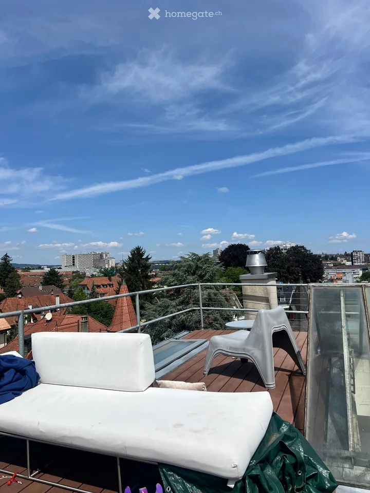 Chambre de coloc' lumineuse avec terrasse privée sur le toit