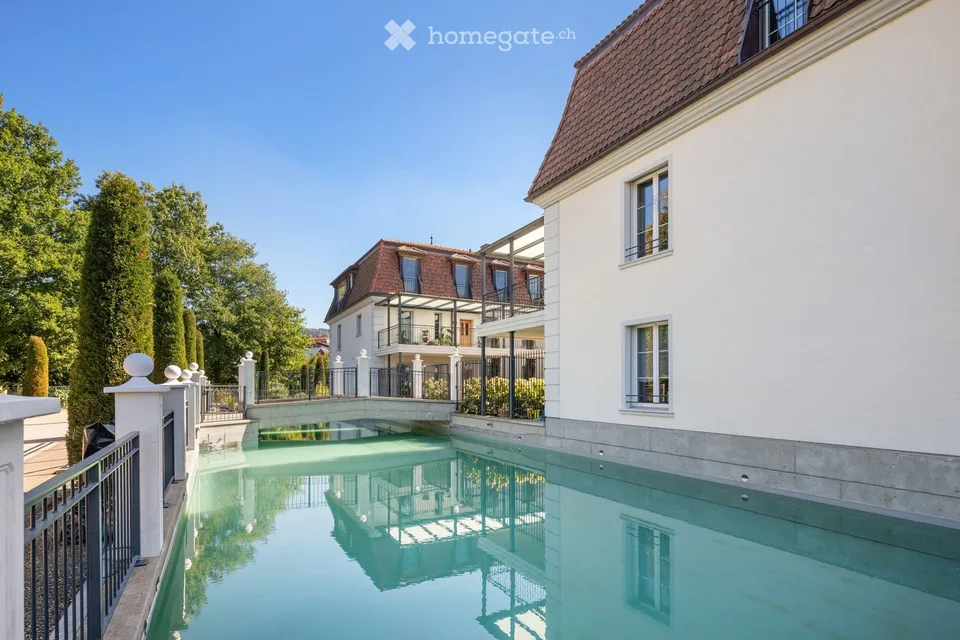 Élégance au bord de l'étang – vie moderne dans un idylle naturelle avec oasis de piscine à Pfaffnau / LU – photo 22 sur 56