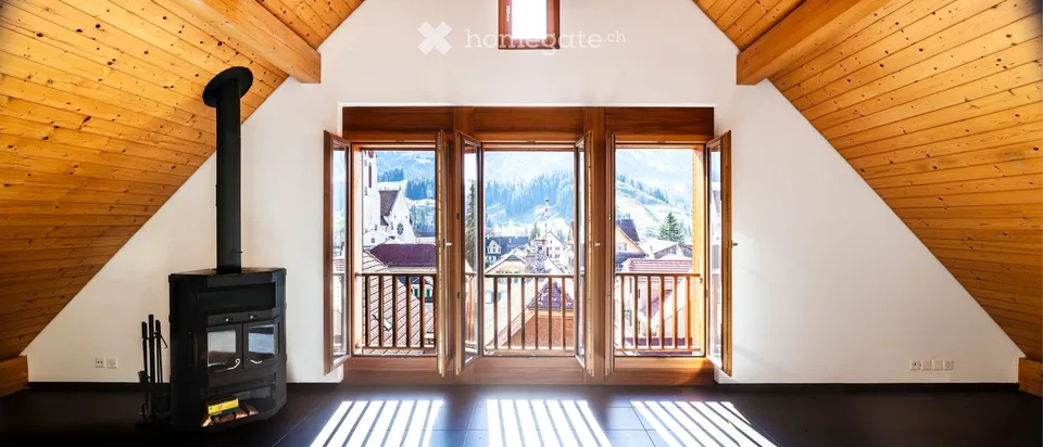 Appartement de charme 3.5 pièces en duplex avec vue imprenable à Escholzmatt