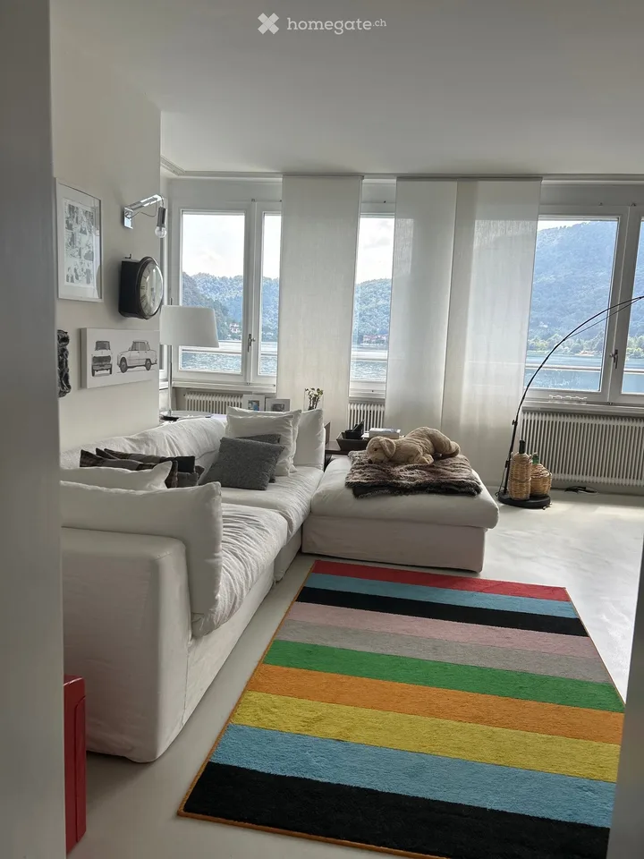 Elegante appartamento ammobiliato con vista lago