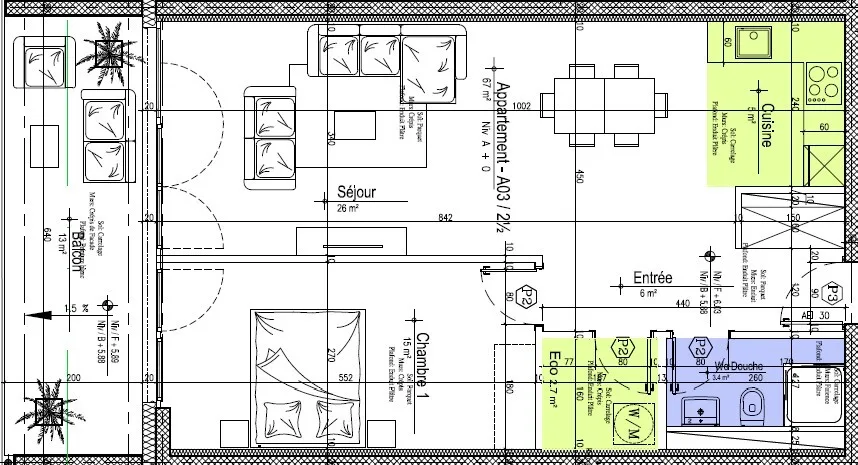 SION - SPACIEUX APPARTEMENT DE 2.5PCES