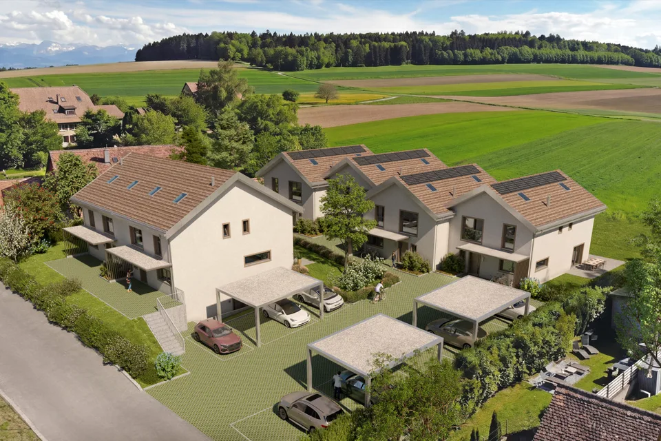 NUOVO PROGETTO DI 6 VILLE FAMILIARI A THIERRENS CON GIARDINI!