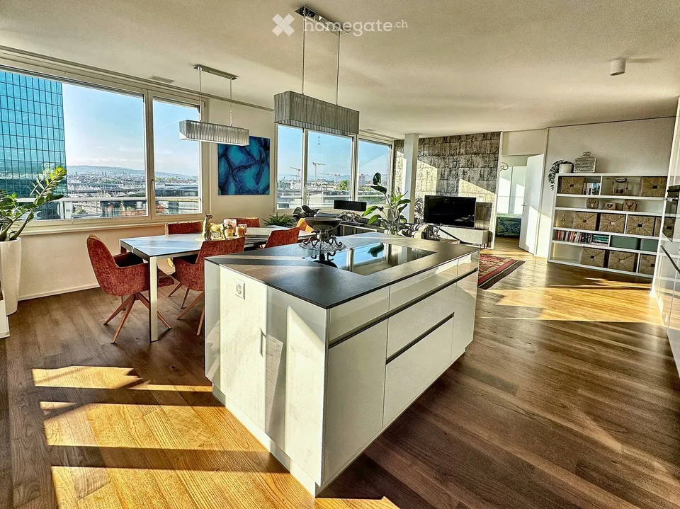 3.5 Zimmer Penthouse, 116 m², 9. OG, Alpenblick