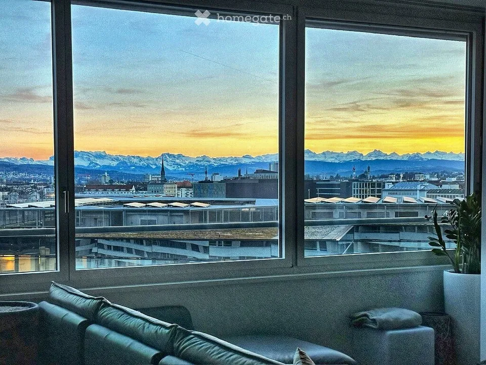 3.5 Zimmer Penthouse, 116 m², 9. OG, Alpenblick