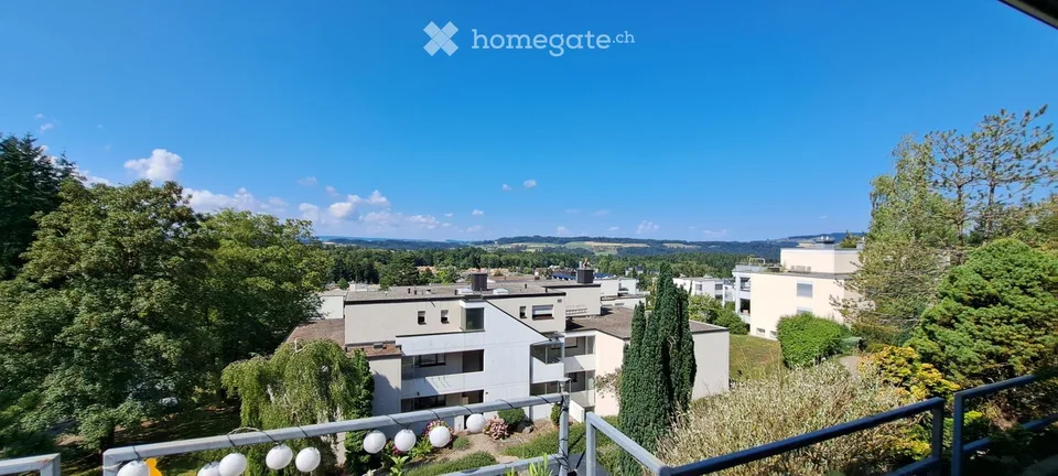 Helle 3.5-Zimmer-Attikawohnung in ruhiger Lage in Birmensdorf mit Aussicht