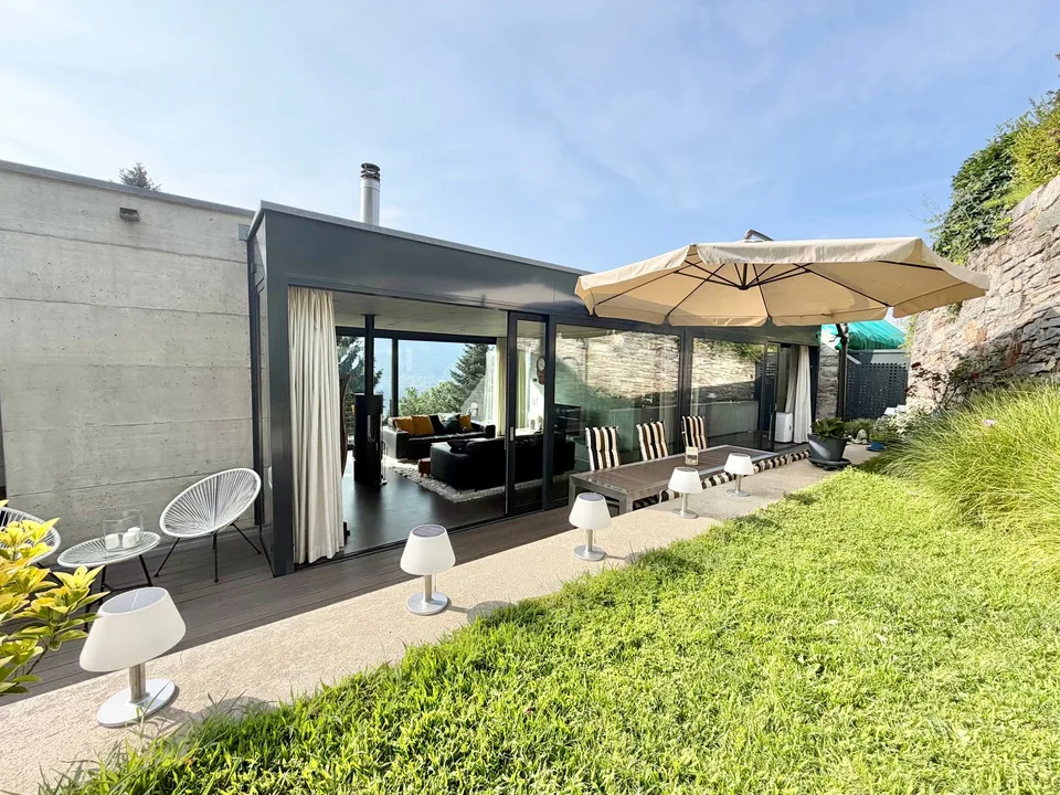 Verkauf in Brione sopra Minusio - Exklusives Einfamilienhaus mit Seeblick (auch Zweitwohnsitz)
