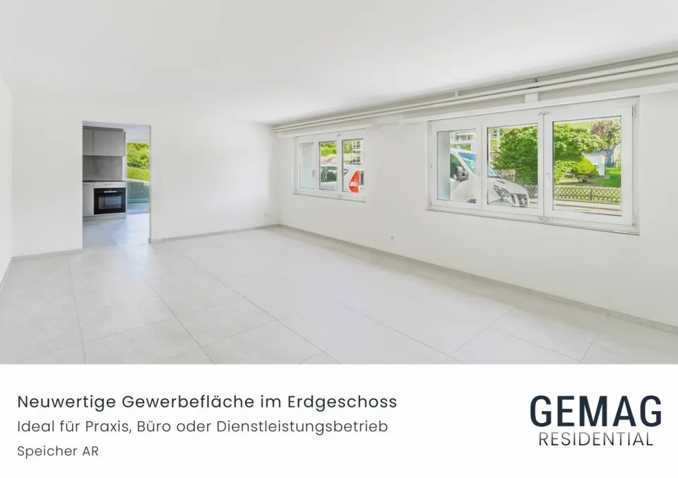 Neuwertige Gewerbefläche im Erdgeschoss