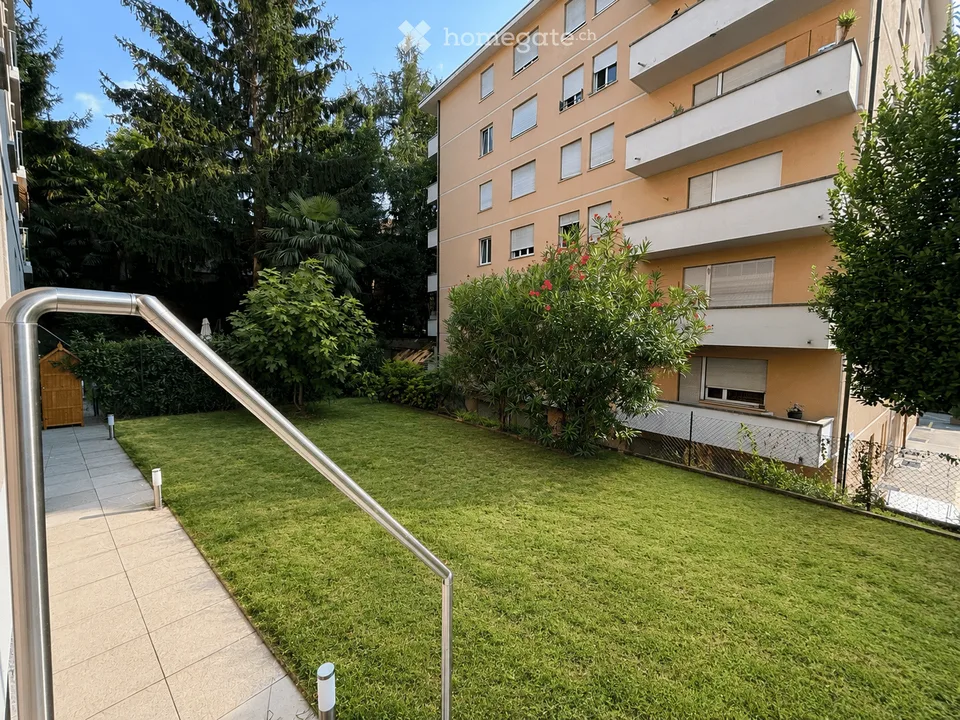 3,5 pièces avec jardin privé de 100 m² — Massagno, première location