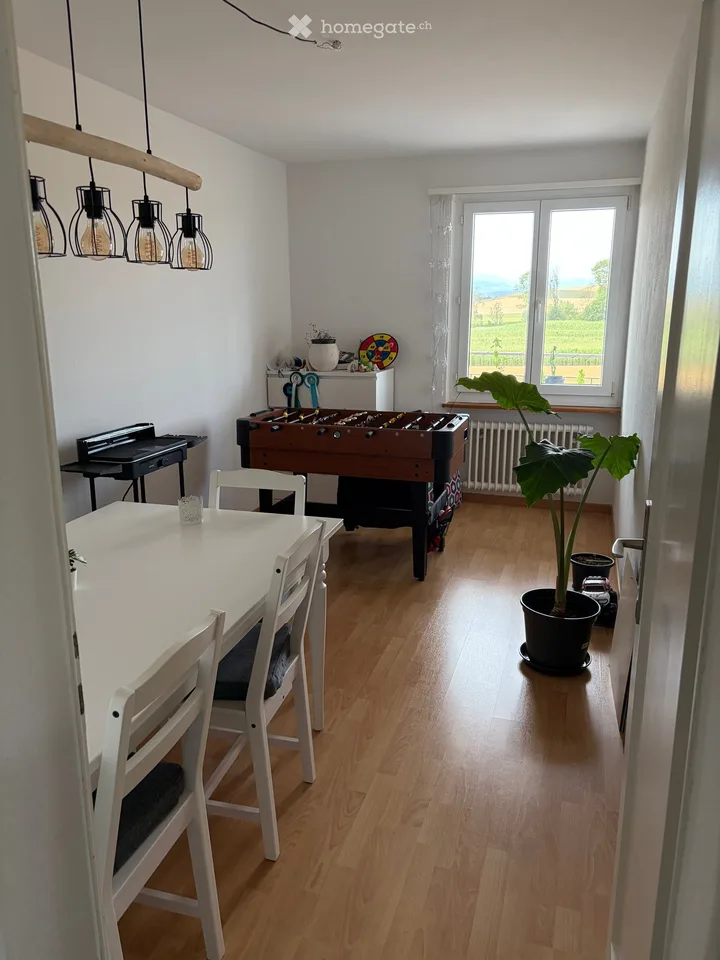 Appartamento accogliente 4.5 locali con balcone e bella vista a Meikirch