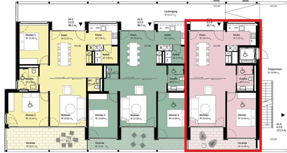 Moderne 2.5-Zimmer-Wohnung an zentraler Lage