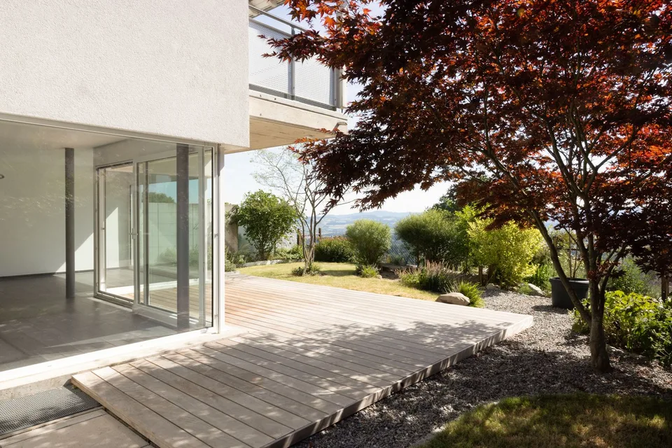 Sul lato soleggiato di Freiamt – casa familiare con vista panoramica