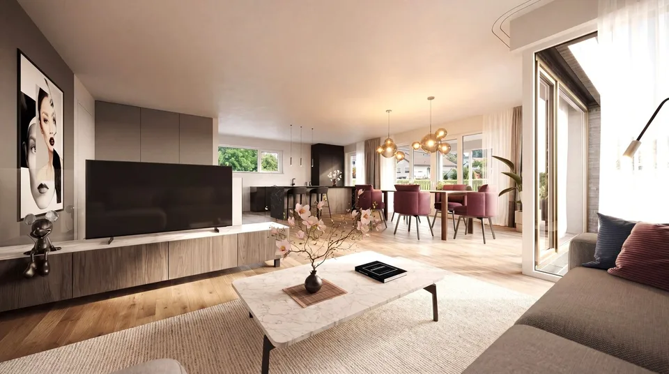 Maisonette elegante e stilosa di 4,5 stanze con grande giardino privato a Biel-Benken in vendita