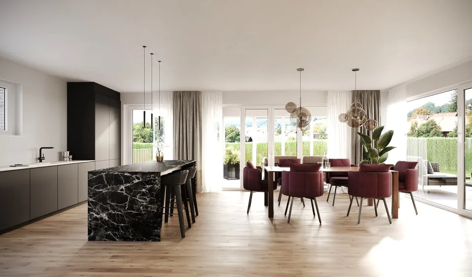 Maisonette elegante e stilosa di 4,5 stanze con grande giardino privato a Biel-Benken in vendita