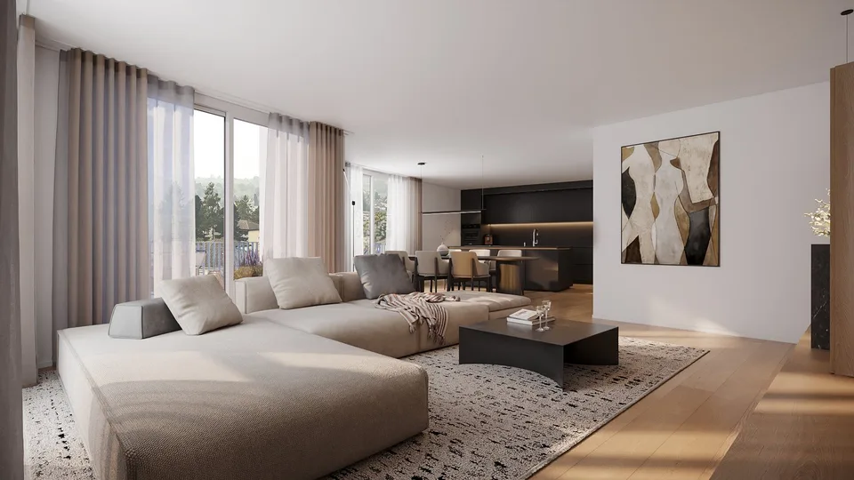 Moderne 4.5-Zimmer-Neubauwohnung im 1. Obergeschoss in Menziken