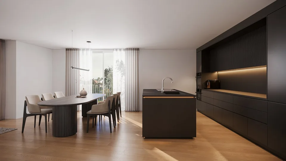 Moderne 4.5-Zimmer-Neubauwohnung im 1. Obergeschoss in Menziken