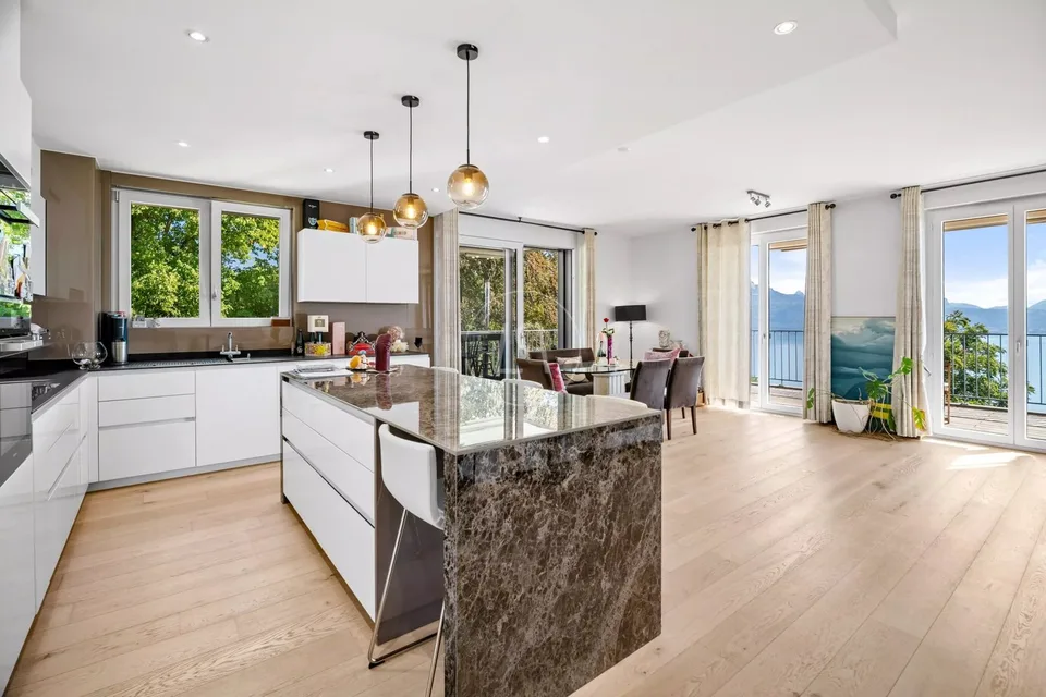 Élégant appartement de 4.5 pièces avec vue panoramique sur le lac Léman à Puidoux