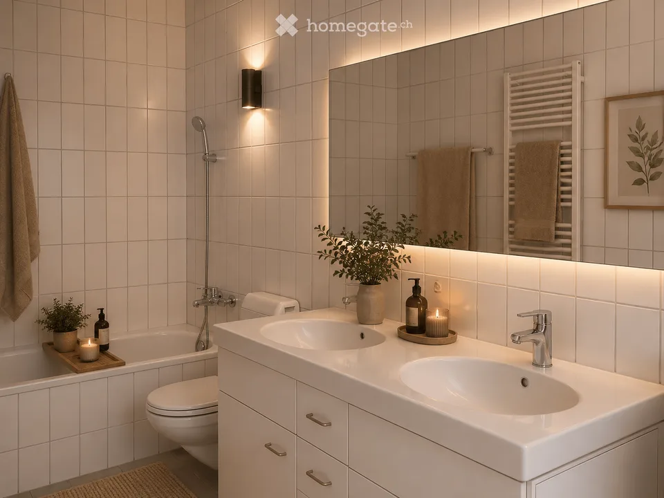 Modernes Studio mit Gartensitzplatz nahe Zürichsee