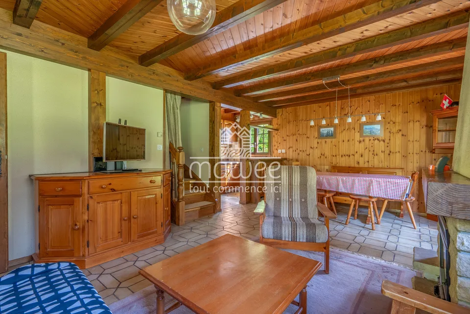 Charmant chalet de 4.5 pièces, idéal en résidence secondaire.